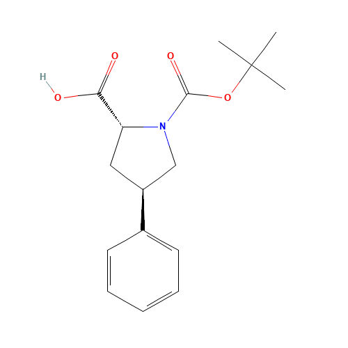 (2R,4R)-1-[(2-methylpropan-2-yl)oxycarbonyl]-4-phenylpyrrolidine-2-carboxylic acid (CAS: 158567-91-0) - Related Chemical Product