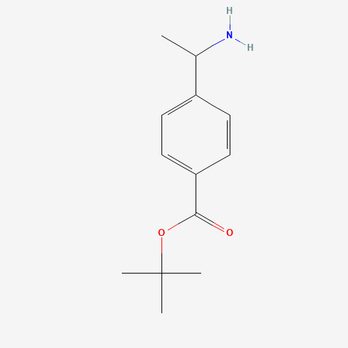 tert-butyl 4-[(1S)-1-aminoethyl]benzoate (CAS: 847729-02-6) - Chemical Structure and Molecular Formula 