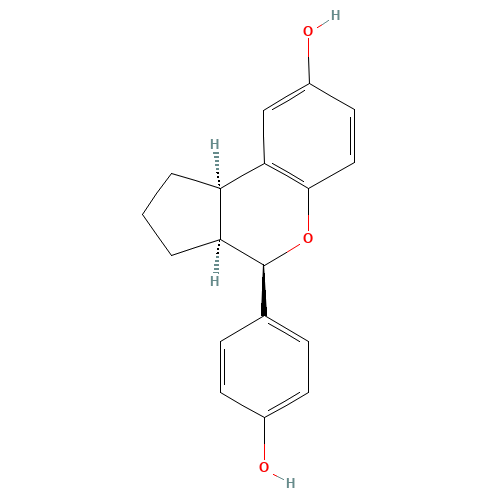 (3aS,4R,9bR)-4-(4-hydroxyphenyl)-1,2,3,3a,4,9b-hexahydrocyclopenta[c]chromen-8-ol (CAS: 533884-09-2) - Related Chemical Product
