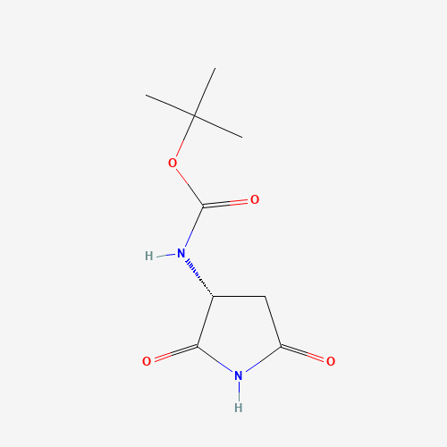 tert-butyl N-[(3R)-2,5-dioxopyrrolidin-3-yl]carbamate (CAS: 163929-77-9) - Related Chemical Product
