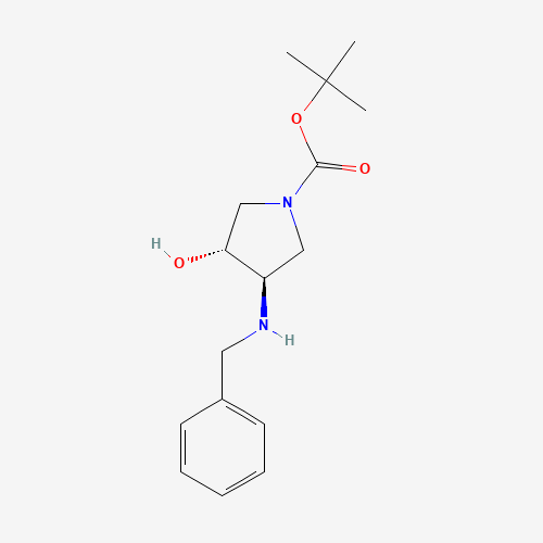 tert-butyl (3R,4R)-3-(benzylamino)-4-hydroxypyrrolidine-1-carboxylate (CAS: 429673-83-6) - Related Chemical Product