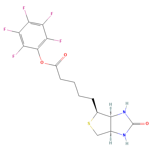 (2,3,4,5,6-pentafluorophenyl) 5-[(3aS,4S,6aR)-2-oxo-1,3,3a,4,6,6a-hexahydrothieno[3,4-d]imidazol-4-yl]pentanoate (CAS: 120550-35-8) - Related Chemical Product