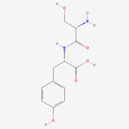 (2S)-2-[[(2S)-2-amino-3-hydroxypropanoyl]amino]-3-(4-hydroxyphenyl)propanoic acid (CAS: 21435-27-8) - Chemical Structure and Molecular Formula 