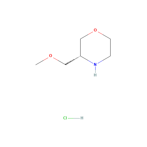 (3R)-3-(methoxymethyl)morpholine;hydrochloride (CAS: 218594-74-2) - Chemical Structure and Molecular Formula 