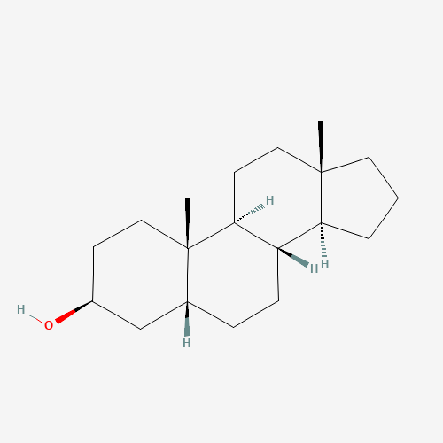 (3S,5R,8S,9S,10S,13S,14S)-10,13-dimethyl-2,3,4,5,6,7,8,9,11,12,14,15,16,17-tetradecahydro-1H-cyclopenta[a]phenanthren-3-ol (CAS: 15360-52-8) - Chemical Structure and Molecular Formula 