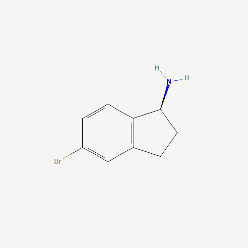 (1S)-5-bromo-2,3-dihydro-1H-inden-1-amine (CAS: 903557-29-9) - Chemical Structure and Molecular Formula 
