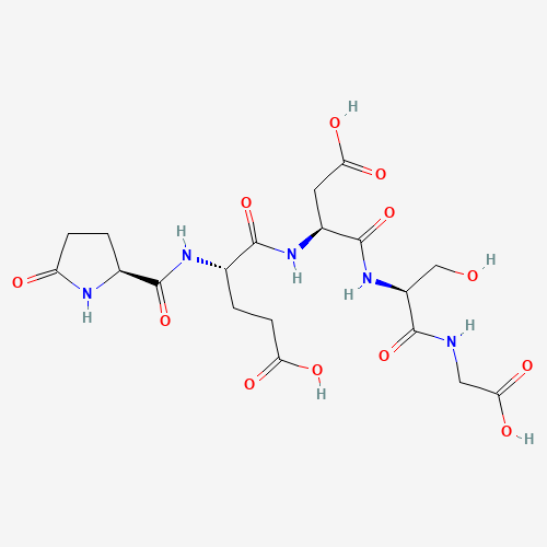 (4S)-5-[[(2S)-3-carboxy-1-[[(2S)-1-(carboxymethylamino)-3-hydroxy-1-oxopropan-2-yl]amino]-1-oxopropan-2-yl]amino]-5-oxo-4-[[(2S)-5-oxopyrrolidine-2-carbonyl]amino]pentanoic acid (CAS: 106678-69-7) - Related Chemical Product