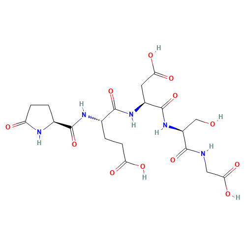 (4S)-5-[[(2S)-3-carboxy-1-[[(2S)-1-(carboxymethylamino)-3-hydroxy-1-oxopropan-2-yl]amino]-1-oxopropan-2-yl]amino]-5-oxo-4-[[(2S)-5-oxopyrrolidine-2-carbonyl]amino]pentanoic acid (CAS: 106678-69-7) - Related Chemical Product