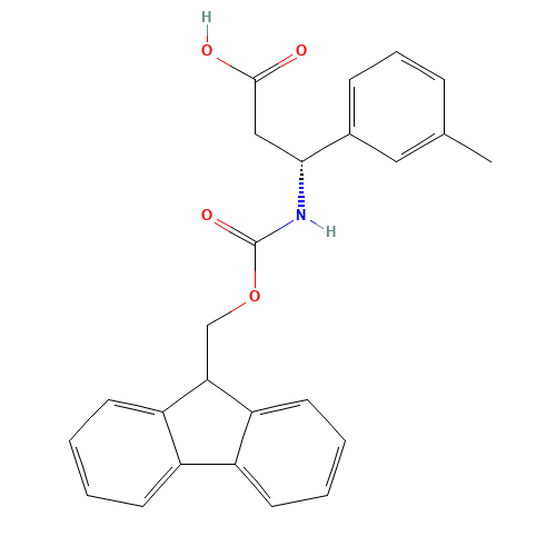 (3R)-3-(9H-fluoren-9-ylmethoxycarbonylamino)-3-(3-methylphenyl)propanoic acid (CAS: 507472-28-8) - Related Chemical Product