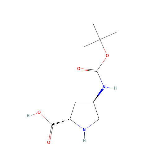 (2S,4R)-4-[(2-methylpropan-2-yl)oxycarbonylamino]pyrrolidine-2-carboxylic acid (CAS: 1279034-98-8) - Related Chemical Product