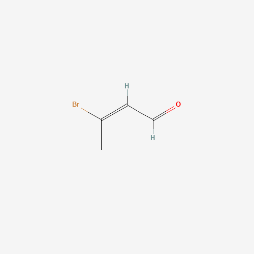 (E)-3-bromobut-2-enal (CAS: 33603-83-7) - Chemical Structure and Molecular Formula 