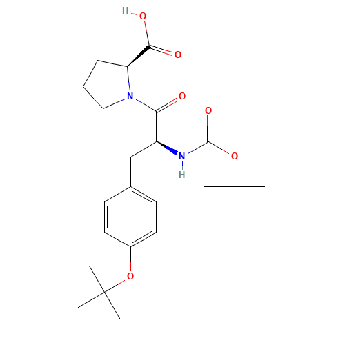 (2S)-1-[(2S)-2-[(2-methylpropan-2-yl)oxycarbonylamino]-3-[4-[(2-methylpropan-2-yl)oxy]phenyl]propanoyl]pyrrolidine-2-carboxylic acid (CAS: 289910-65-2) - Related Chemical Product