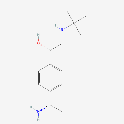 (1S)-1-[4-[(1S)-1-aminoethyl]phenyl]-2-(tert-butylamino)ethanol (CAS: 1037254-47-9) - Related Chemical Product