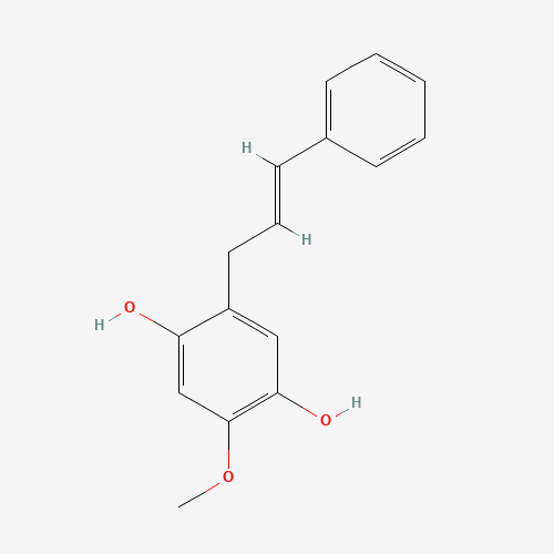 2-methoxy-5-[(E)-3-phenylprop-2-enyl]benzene-1,4-diol (CAS: 24126-85-0) - Related Chemical Product
