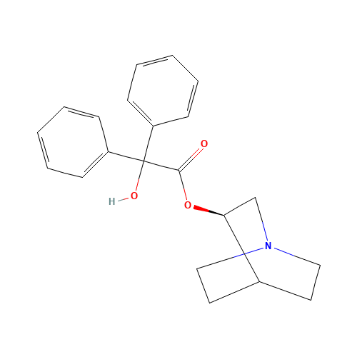 [(3R)-1-azabicyclo[2.2.2]octan-3-yl] 2-hydroxy-2,2-diphenylacetate (CAS: 62869-69-6) - Related Chemical Product