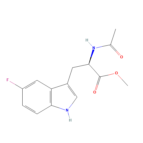methyl (2R)-2-acetamido-3-(5-fluoro-1H-indol-3-yl)propanoate (CAS: 114872-80-9) - Related Chemical Product