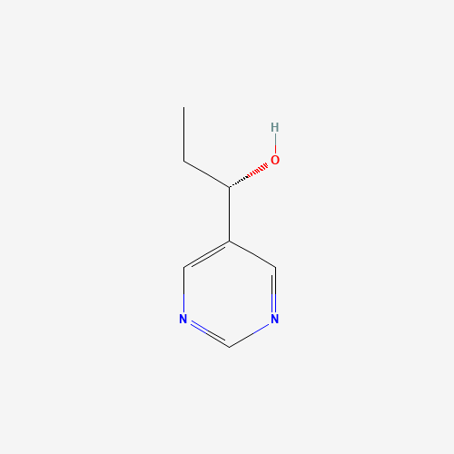 (1S)-1-pyrimidin-5-ylpropan-1-ol (CAS: 205518-90-7) - Chemical Structure and Molecular Formula 