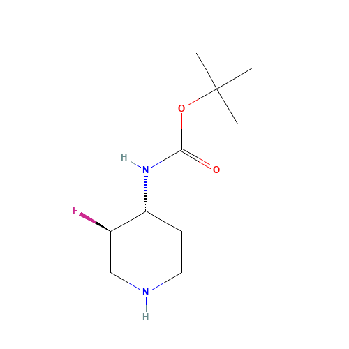 tert-butyl N-[(3R,4R)-3-fluoropiperidin-4-yl]carbamate (CAS: 1268520-95-1) - Related Chemical Product