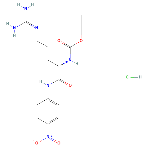 tert-butyl N-[(2S)-5-(diaminomethylideneamino)-1-(4-nitroanilino)-1-oxopentan-2-yl]carbamate;hydrochloride (CAS: 99306-64-6) - Related Chemical Product