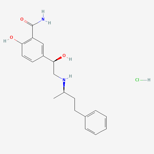 2-hydroxy-5-[(1R)-1-hydroxy-2-[[(2R)-4-phenylbutan-2-yl]amino]ethyl]benzamide;hydrochloride (CAS: 75659-08-4) - Related Chemical Product