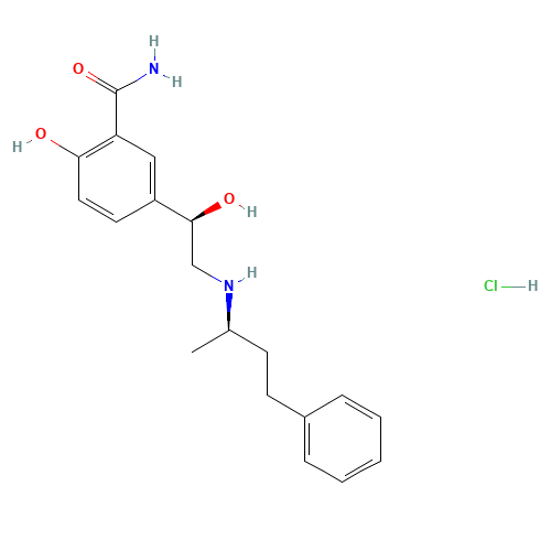 2-hydroxy-5-[(1R)-1-hydroxy-2-[[(2R)-4-phenylbutan-2-yl]amino]ethyl]benzamide;hydrochloride (CAS: 75659-08-4) - Related Chemical Product