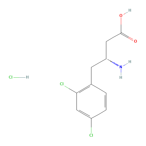 (3R)-3-amino-4-(2,4-dichlorophenyl)butanoic acid;hydrochloride (CAS: 331847-13-3) - Related Chemical Product