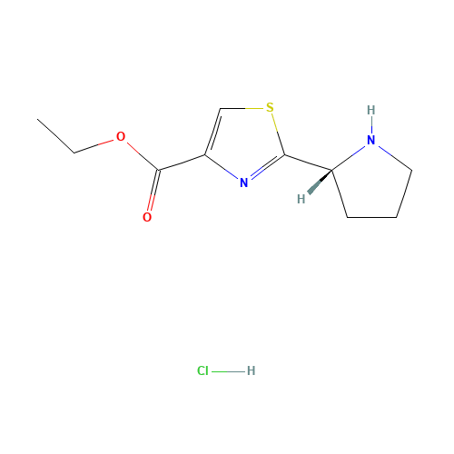 ethyl 2-[(2R)-pyrrolidin-2-yl]-1,3-thiazole-4-carboxylate;hydrochloride (CAS: 251349-56-1) - Related Chemical Product