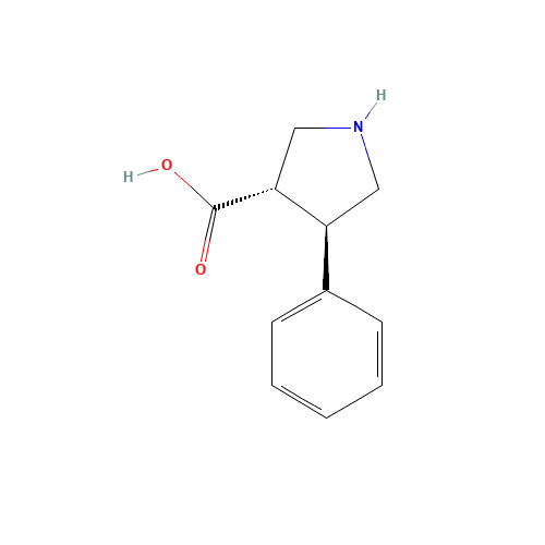 (3S,4R)-4-phenylpyrrolidine-3-carboxylic acid (CAS: 1049984-33-9) - Related Chemical Product