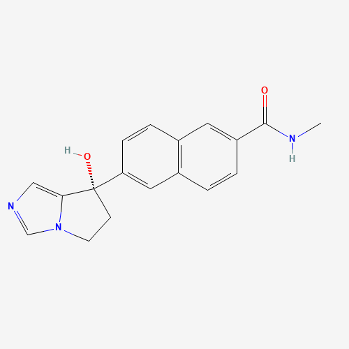 6-[(7S)-7-hydroxy-5,6-dihydropyrrolo[1,2-c]imidazol-7-yl]-N-methylnaphthalene-2-carboxamide (CAS: 566939-85-3) - Related Chemical Product