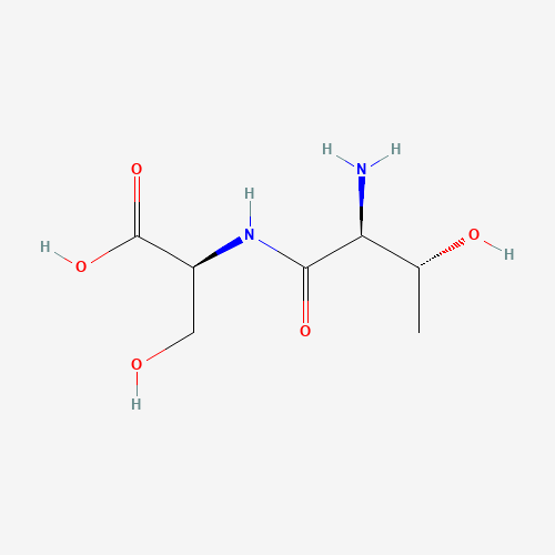 (2S)-2-[[(2S,3R)-2-amino-3-hydroxybutanoyl]amino]-3-hydroxypropanoic acid (CAS: 61043-86-5) - Chemical Structure and Molecular Formula 
