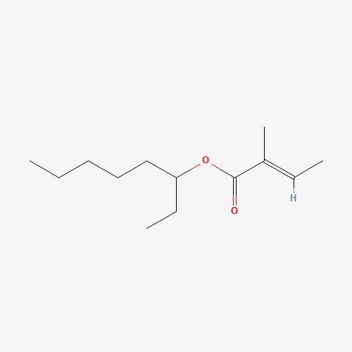 octan-3-yl (E)-2-methylbut-2-enoate (CAS: 94133-92-3) - Chemical Structure and Molecular Formula 
