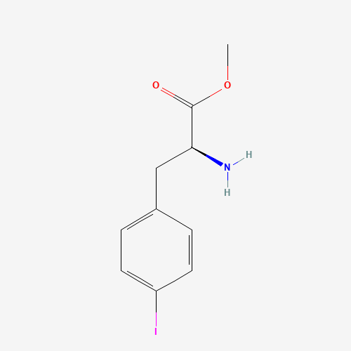methyl (2S)-2-amino-3-(4-iodophenyl)propanoate (CAS: 113850-77-4) - Chemical Structure and Molecular Formula 