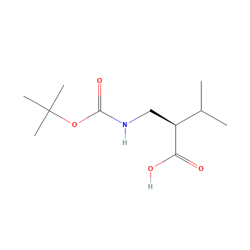 (2R)-3-methyl-2-[[(2-methylpropan-2-yl)oxycarbonylamino]methyl]butanoic acid (CAS: 191664-14-9) - Related Chemical Product