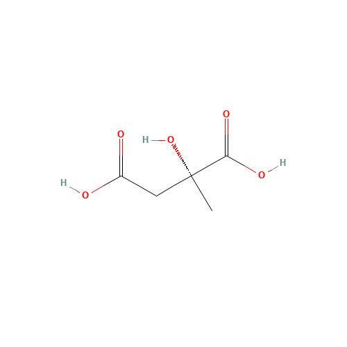 (2R)-2-hydroxy-2-methylbutanedioic acid (CAS: 6236-10-8) - Chemical Structure and Molecular Formula 