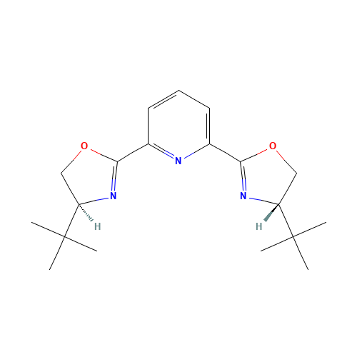 (4S)-4-tert-butyl-2-[6-[(4S)-4-tert-butyl-4,5-dihydro-1,3-oxazol-2-yl]pyridin-2-yl]-4,5-dihydro-1,3-oxazole (CAS: 118949-63-6) - Related Chemical Product