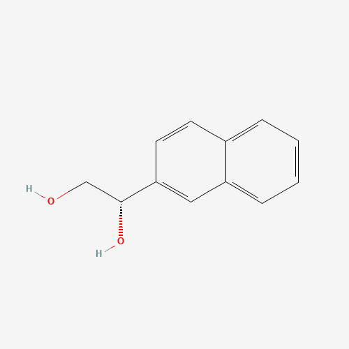 (1S)-1-naphthalen-2-ylethane-1,2-diol (CAS: 43210-74-8) - Chemical Structure and Molecular Formula 