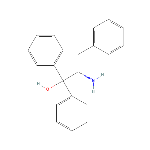 (2S)-2-amino-1,1,3-triphenylpropan-1-ol (CAS: 79868-78-3) - Chemical Structure and Molecular Formula 