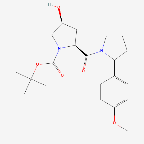 tert-butyl (2S,4S)-4-hydroxy-2-[2-(4-methoxyphenyl)pyrrolidine-1-carbonyl]pyrrolidine-1-carboxylate (CAS: 1246639-53-1) - Related Chemical Product