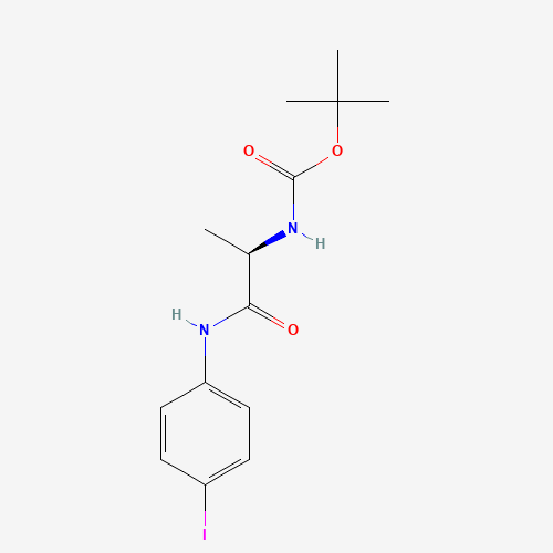 tert-butyl N-[(2R)-1-(4-iodoanilino)-1-oxopropan-2-yl]carbamate (CAS: 1352083-14-7) - Related Chemical Product