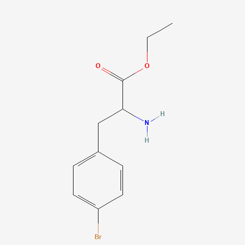 ethyl (2S)-2-amino-3-(4-bromophenyl)propanoate (CAS: 100129-12-2) - Chemical Structure and Molecular Formula 