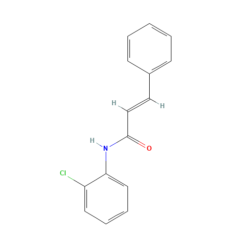 (E)-N-(2-chlorophenyl)-3-phenylprop-2-enamide (CAS: 73108-79-9) - Chemical Structure and Molecular Formula 