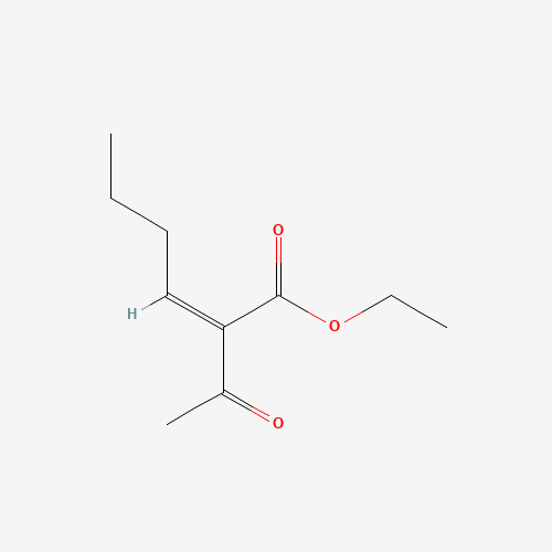ethyl (Z)-2-acetylhex-2-enoate (CAS: 31336-34-2) - Chemical Structure and Molecular Formula 