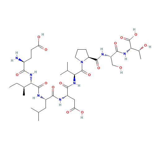 (4S)-4-amino-5-[[(2S,3S)-1-[[(2S)-1-[[(2S)-3-carboxy-1-[[(2S)-1-[(2S)-2-[[(2S)-1-[[(1S,2R)-1-carboxy-2-hydroxypropyl]amino]-3-hydroxy-1-oxopropan-2-yl]carbamoyl]pyrrolidin-1-yl]-3-methyl-1-oxobutan-2-yl]amino]-1-oxopropan-2-yl]amino]-4-methyl-1-oxopentan- (CAS: 136466-51-8) - Related Chemical Product