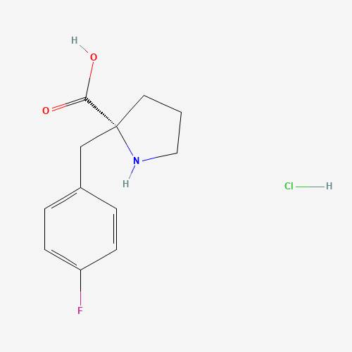 (2R)-2-[(4-fluorophenyl)methyl]pyrrolidine-2-carboxylic acid;hydrochloride (CAS: 1049740-69-3) - Related Chemical Product