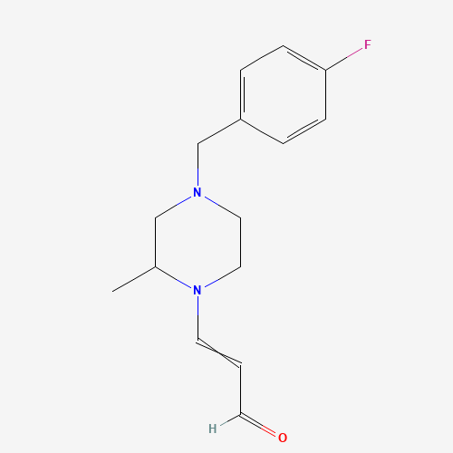 (E)-3-[4-[(4-fluorophenyl)methyl]-2-methylpiperazin-1-yl]prop-2-enal (CAS: 685535-55-1) - Related Chemical Product
