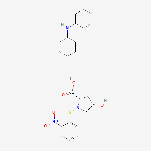 N-cyclohexylcyclohexanamine;(2S)-4-hydroxy-1-(2-nitrophenyl)sulfanylpyrrolidine-2-carboxylic acid (CAS: 7675-54-9) - Related Chemical Product
