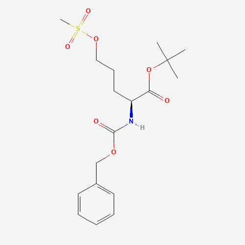 tert-butyl (2S)-5-methylsulfonyloxy-2-(phenylmethoxycarbonylamino)pentanoate (CAS: 159877-09-5) - Related Chemical Product