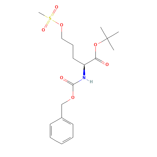 tert-butyl (2S)-5-methylsulfonyloxy-2-(phenylmethoxycarbonylamino)pentanoate (CAS: 159877-09-5) - Related Chemical Product