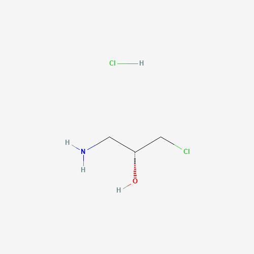 (2R)-1-amino-3-chloropropan-2-ol;hydrochloride (CAS: 34839-14-0) - Chemical Structure and Molecular Formula 