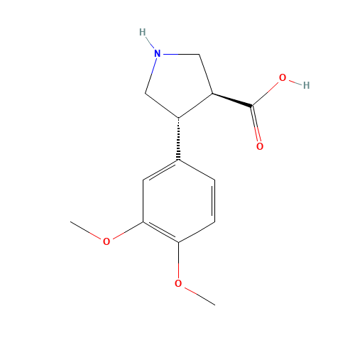 (3S,4R)-4-(3,4-dimethoxyphenyl)pyrrolidine-3-carboxylic acid (CAS: 1049980-11-1) - Related Chemical Product